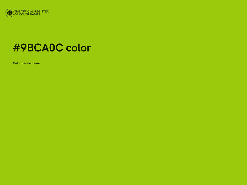 #9BCA0C color image