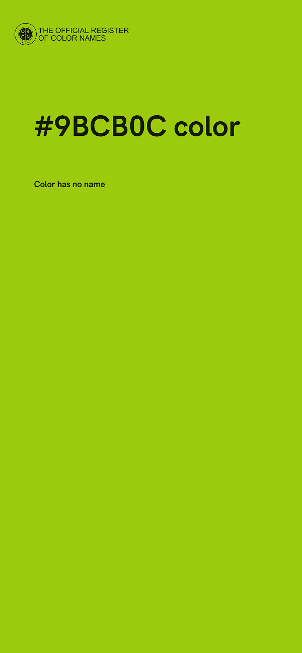 #9BCB0C color image