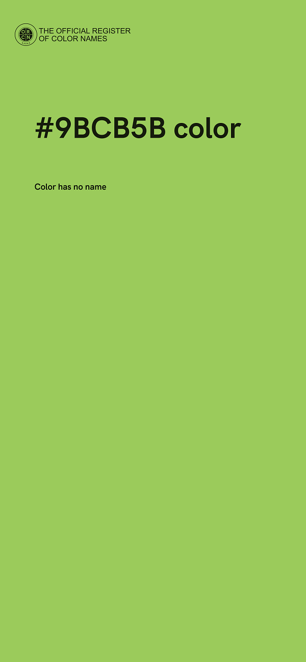 #9BCB5B color image