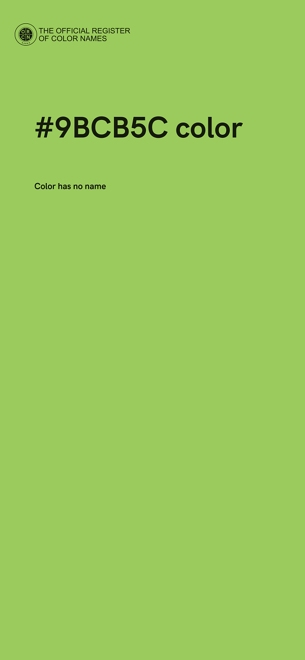 #9BCB5C color image