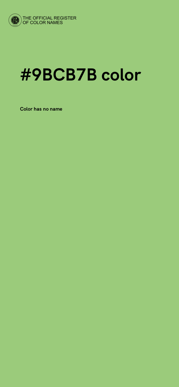 #9BCB7B color image