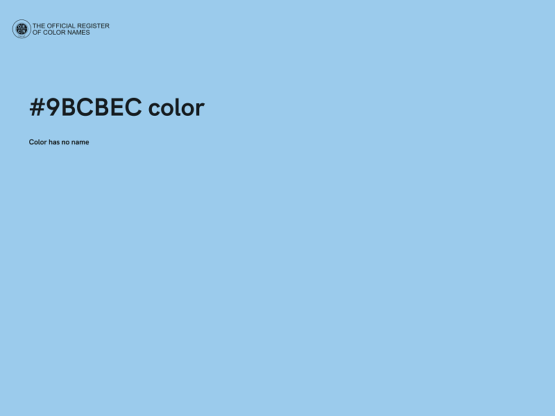#9BCBEC color image
