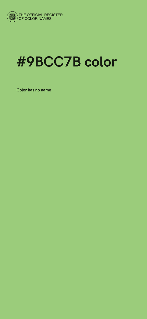 #9BCC7B color image