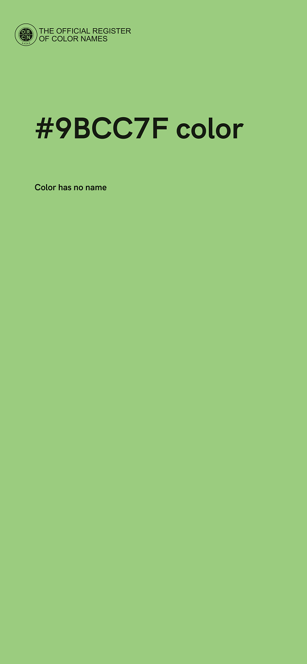 #9BCC7F color image