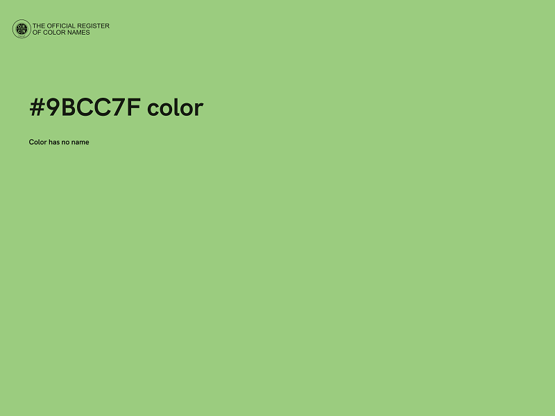 #9BCC7F color image