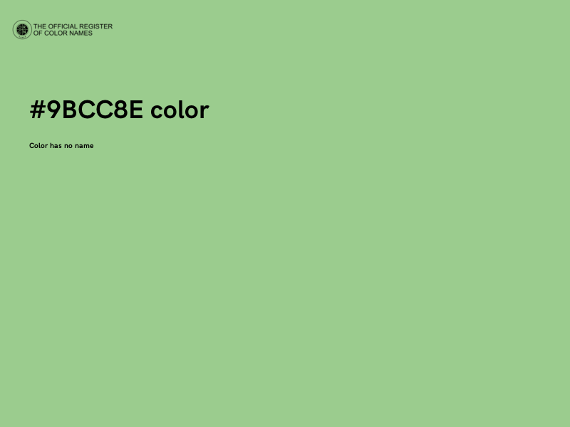 #9BCC8E color image