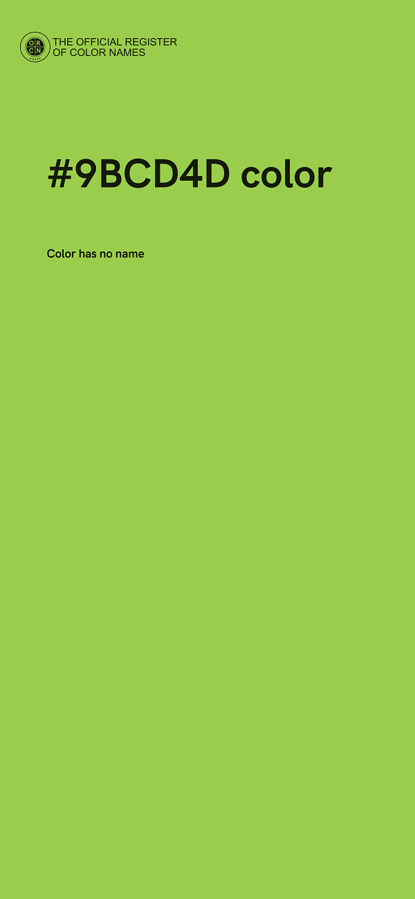 #9BCD4D color image