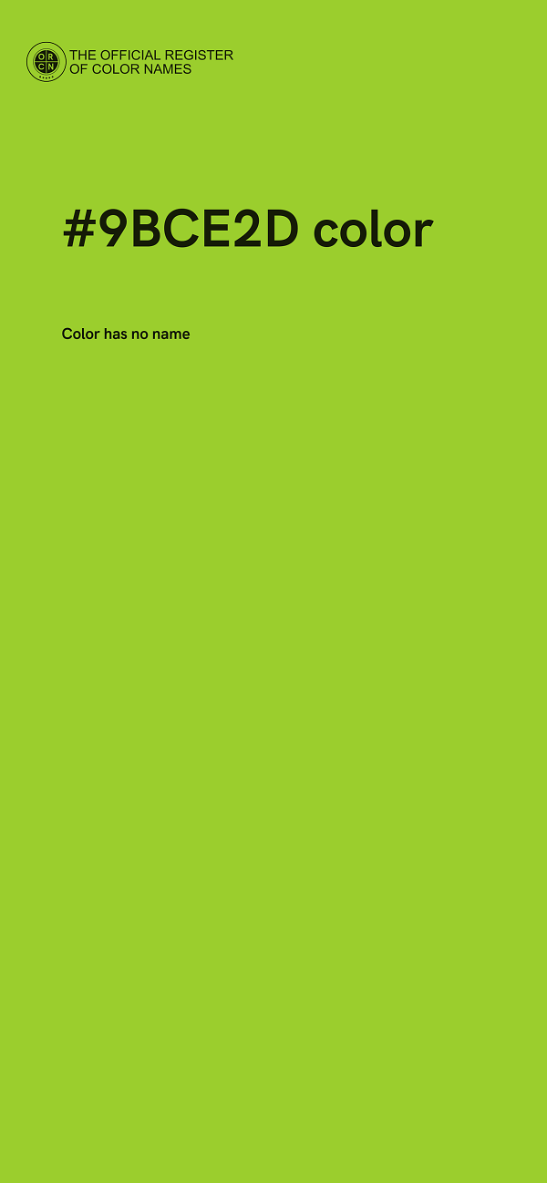 #9BCE2D color image