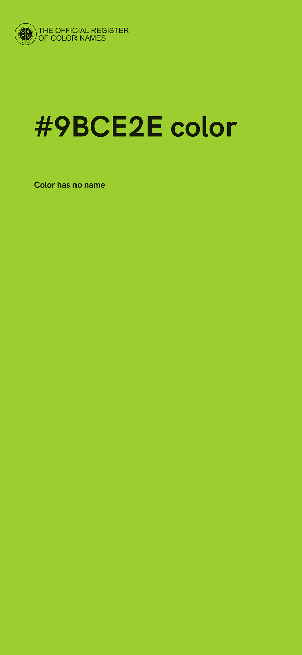 #9BCE2E color image