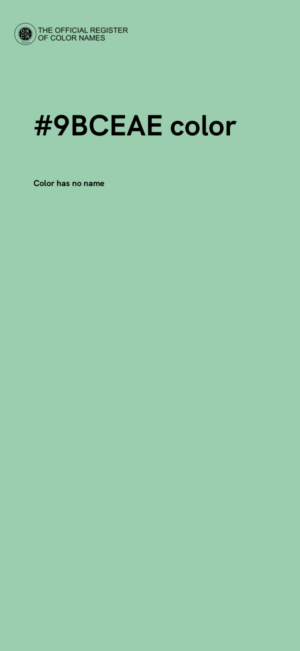 #9BCEAE color image
