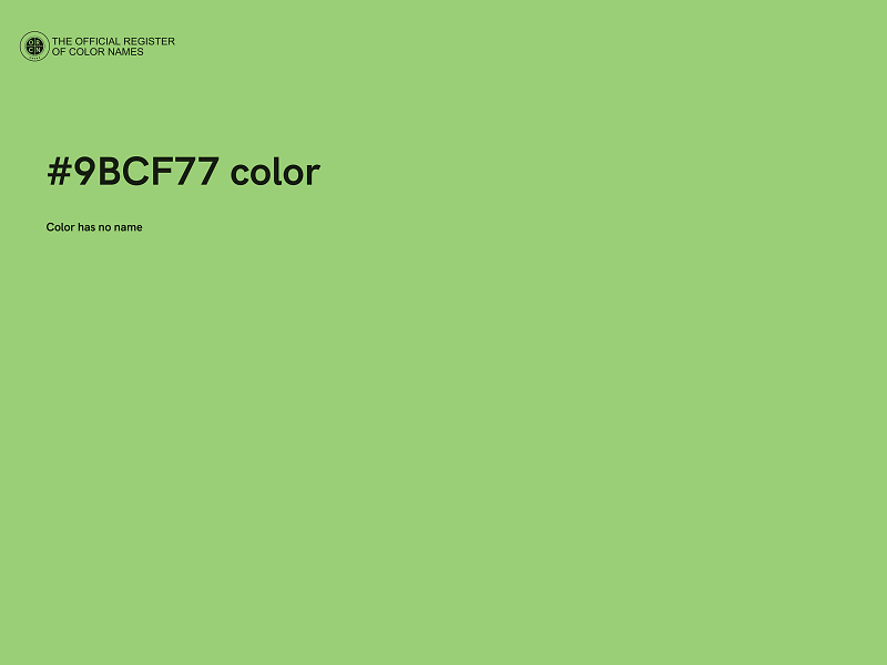 #9BCF77 color image