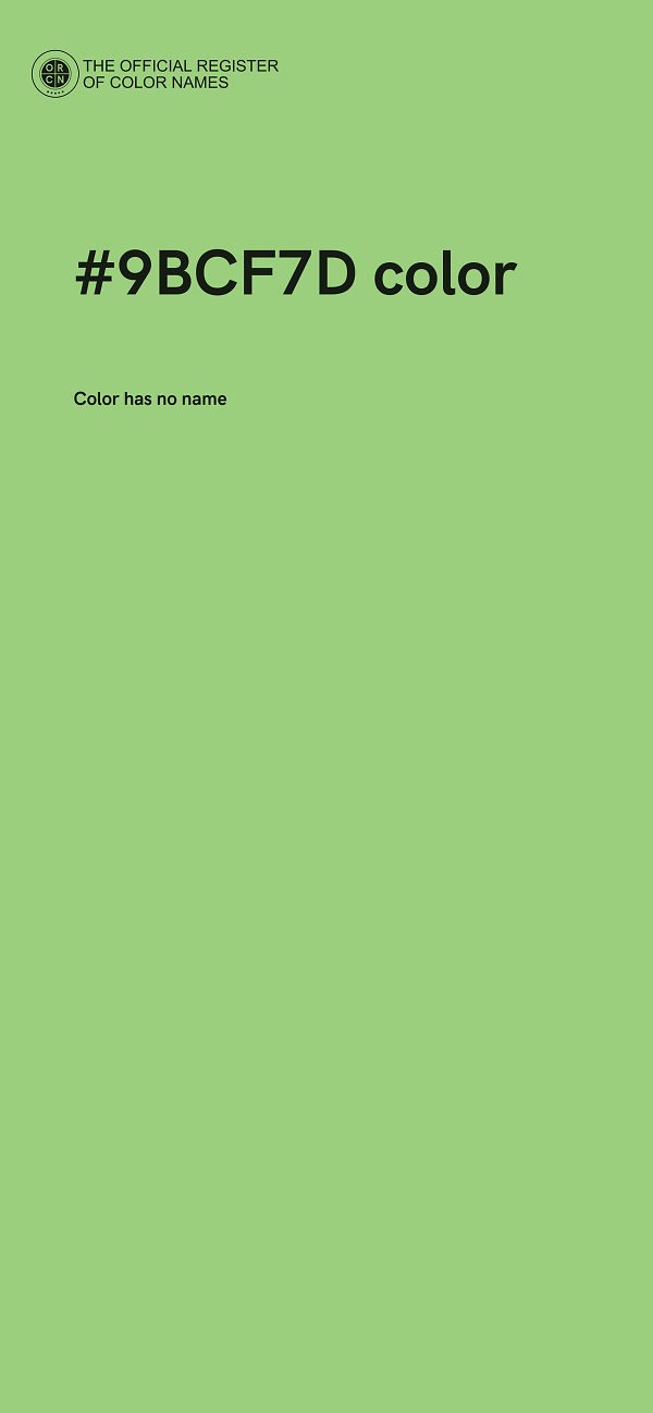 #9BCF7D color image