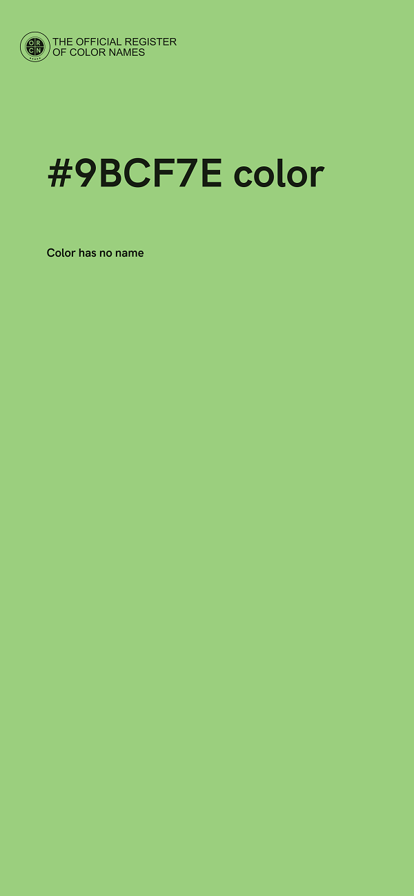 #9BCF7E color image