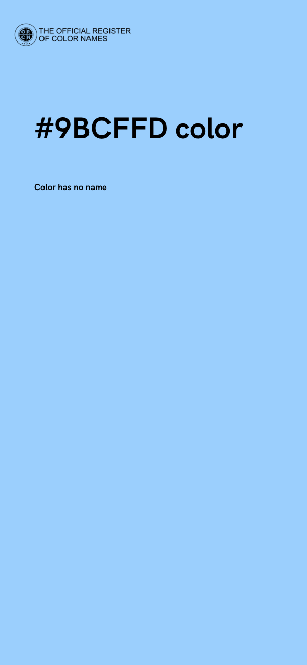 #9BCFFD color image
