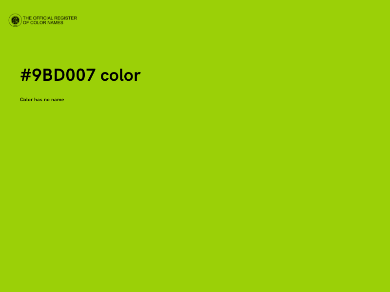 #9BD007 color image