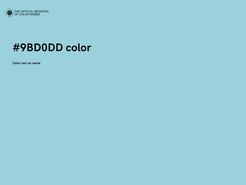 #9BD0DD color image