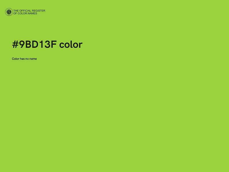 #9BD13F color image