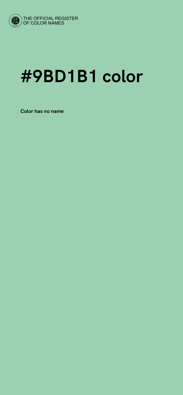 #9BD1B1 color image