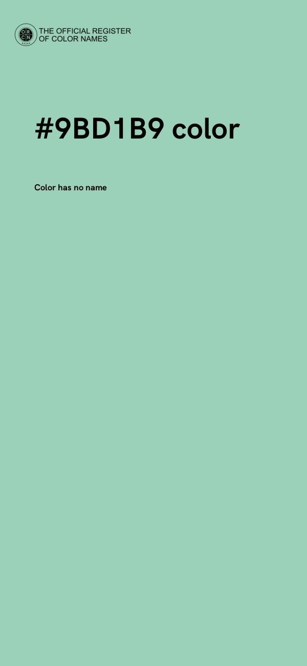 #9BD1B9 color image