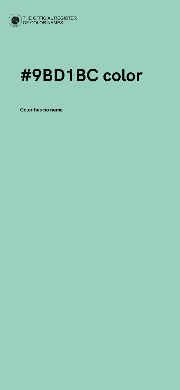 #9BD1BC color image