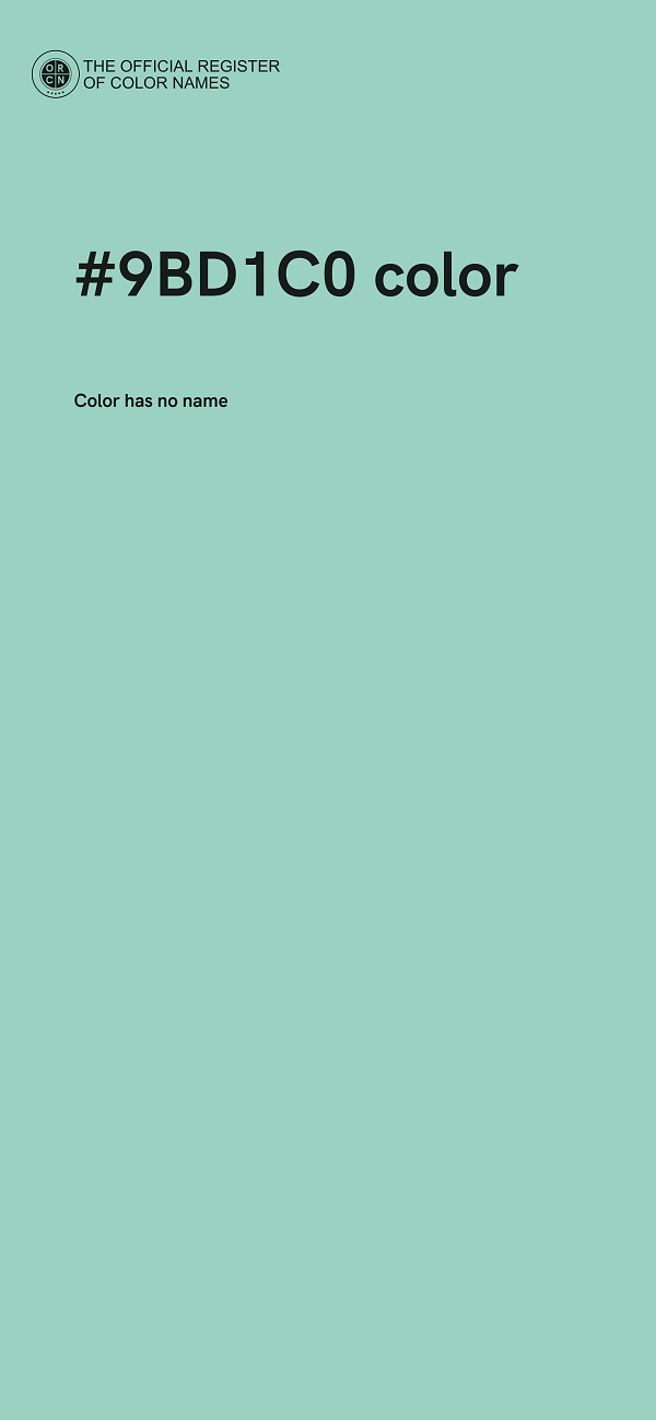 #9BD1C0 color image