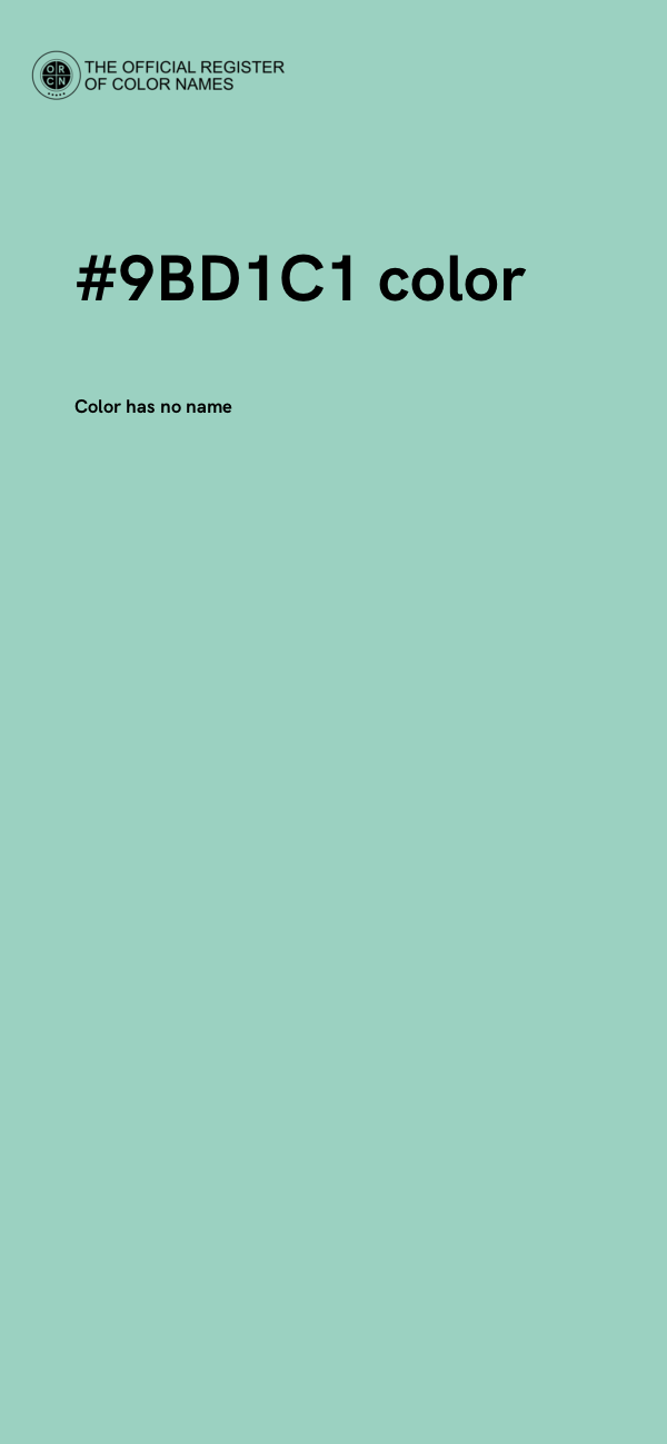 #9BD1C1 color image