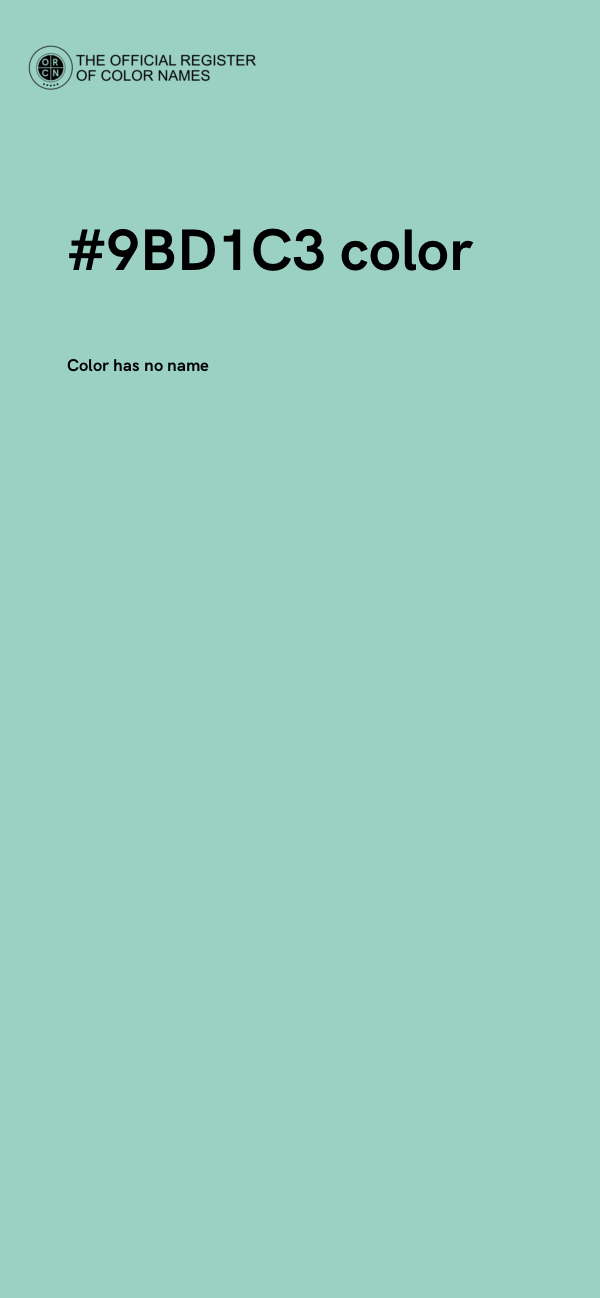 #9BD1C3 color image