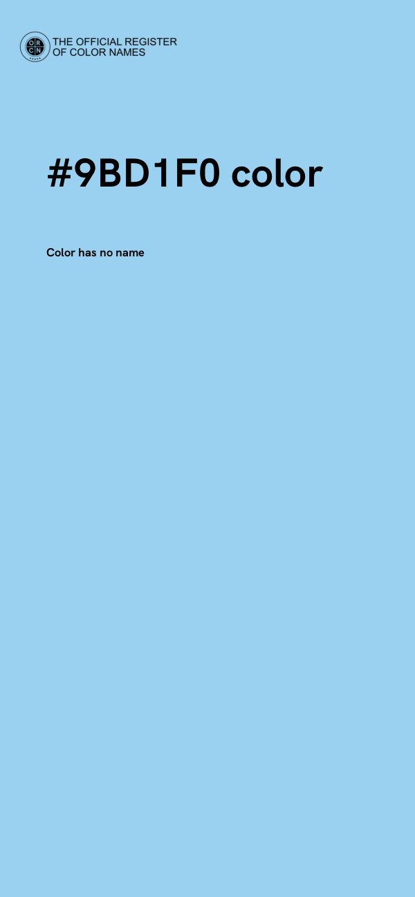 #9BD1F0 color image