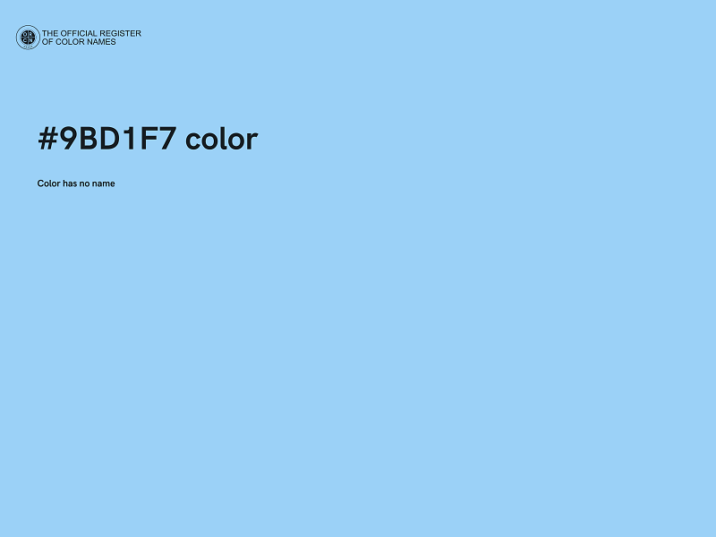 #9BD1F7 color image