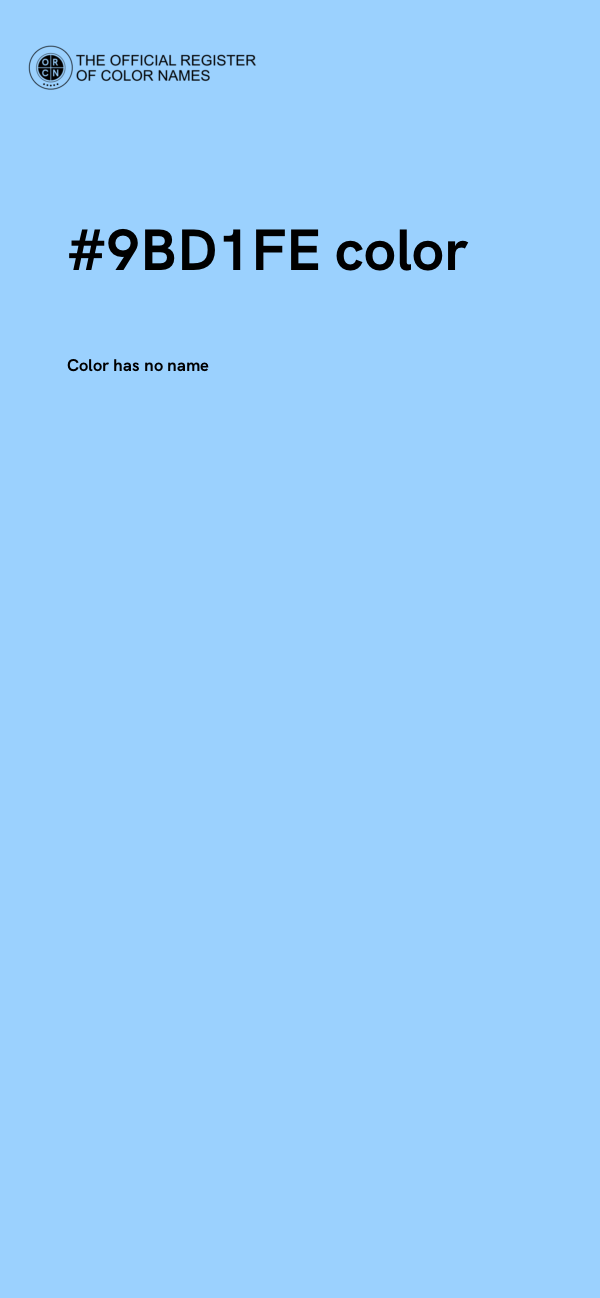#9BD1FE color image
