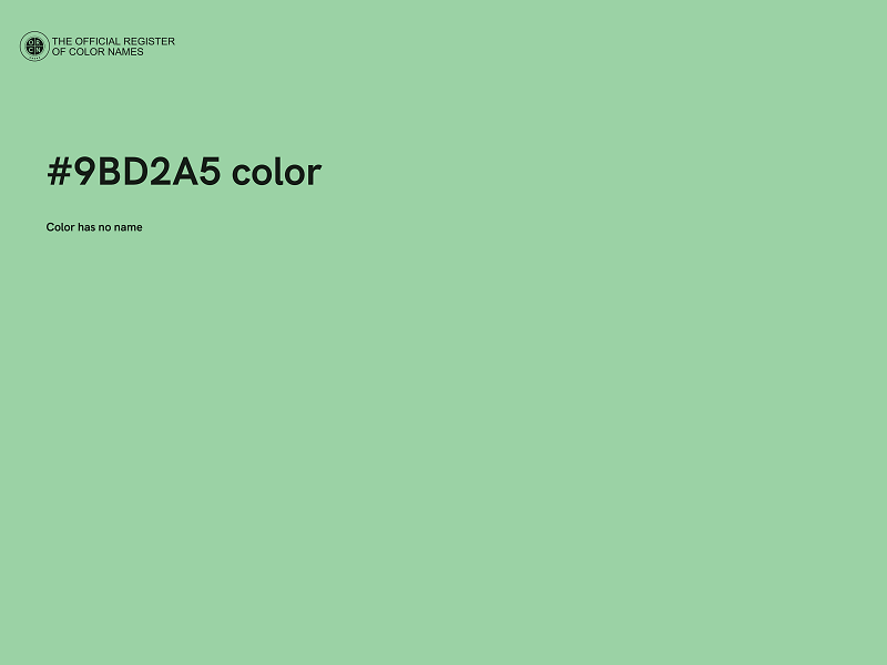 #9BD2A5 color image