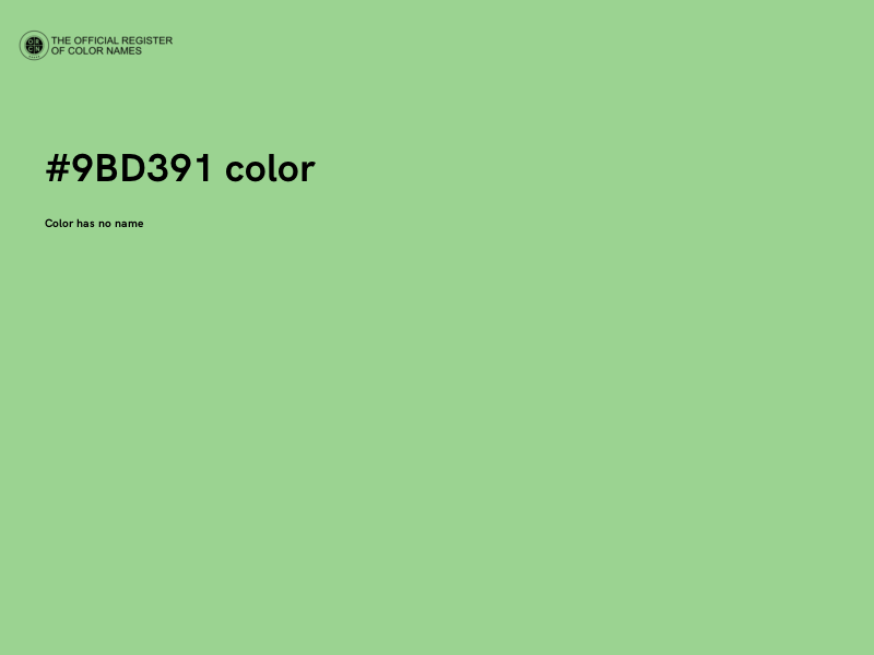 #9BD391 color image