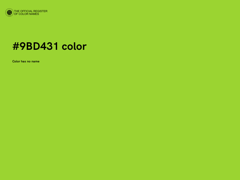 #9BD431 color image