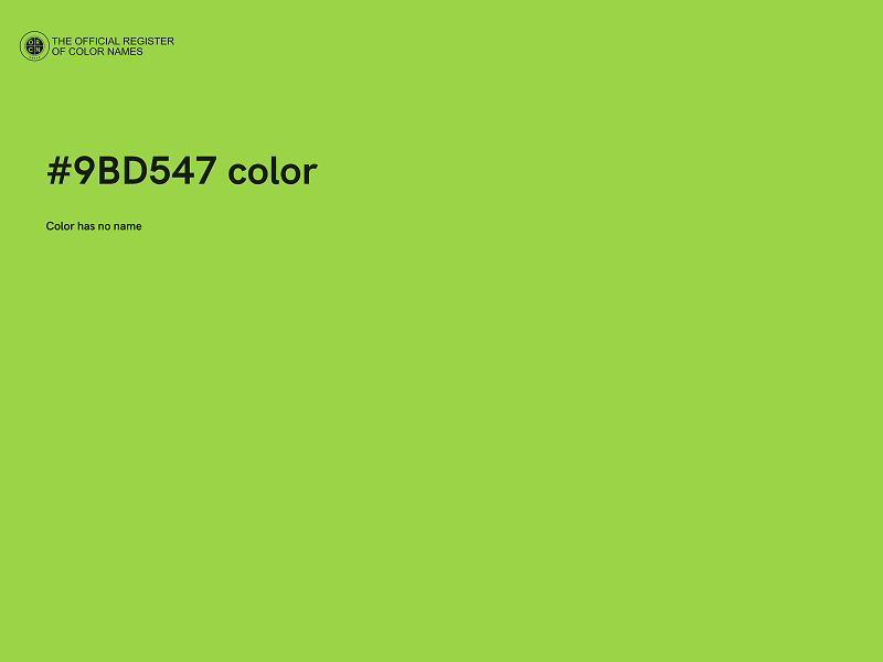 #9BD547 color image