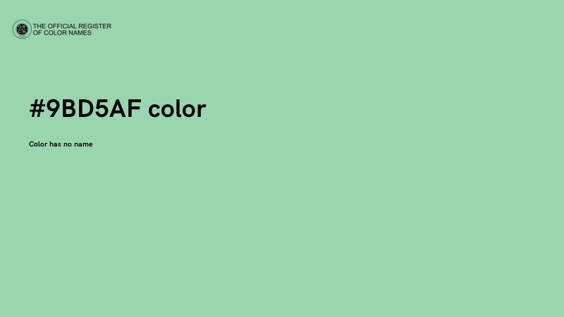 #9BD5AF color image