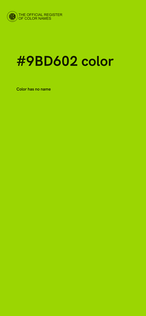 #9BD602 color image