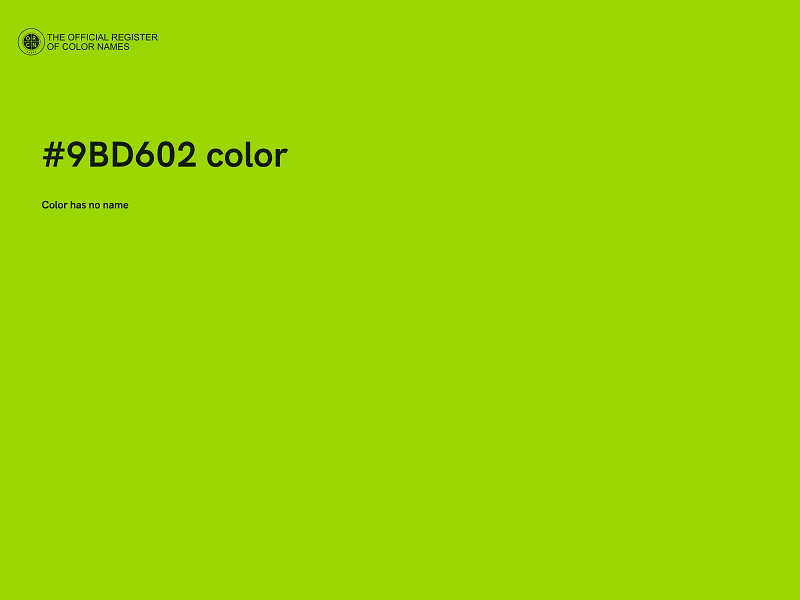 #9BD602 color image