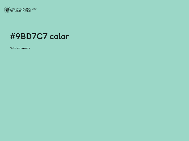 #9BD7C7 color image