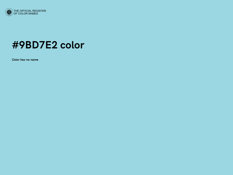 #9BD7E2 color image