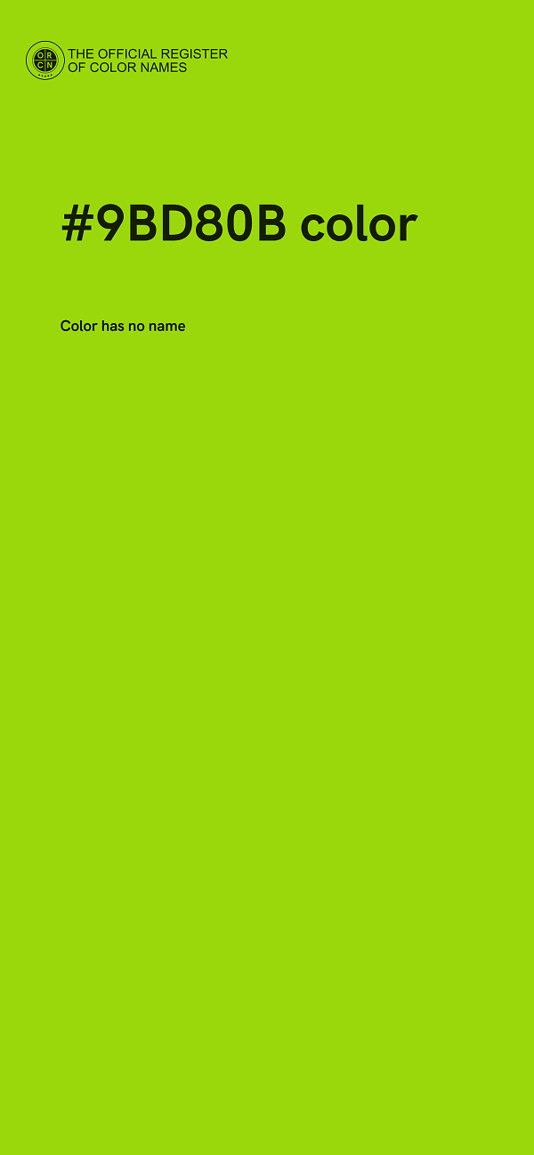#9BD80B color image