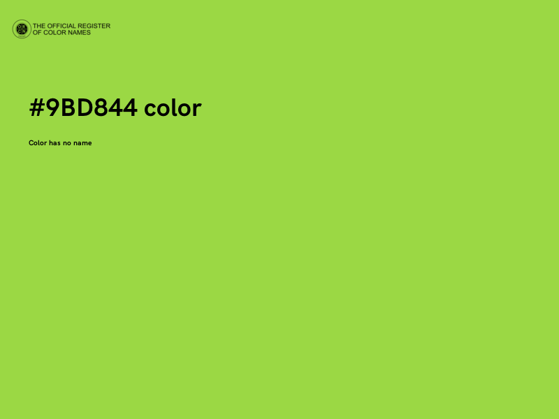 #9BD844 color image