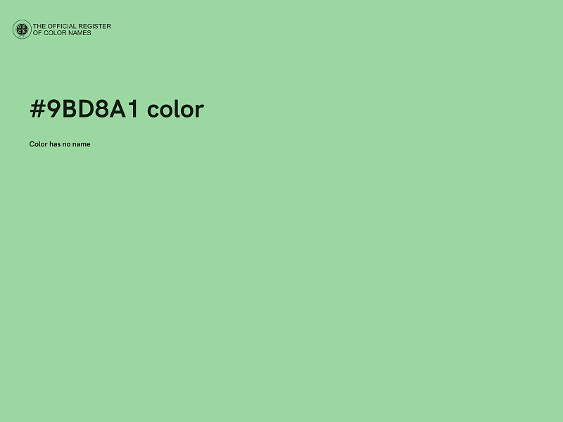 #9BD8A1 color image