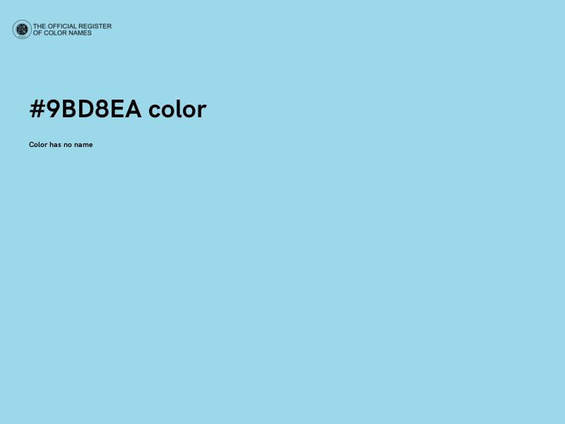 #9BD8EA color image