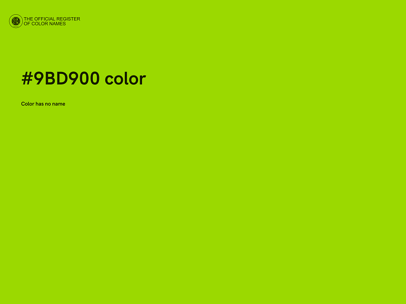 #9BD900 color image