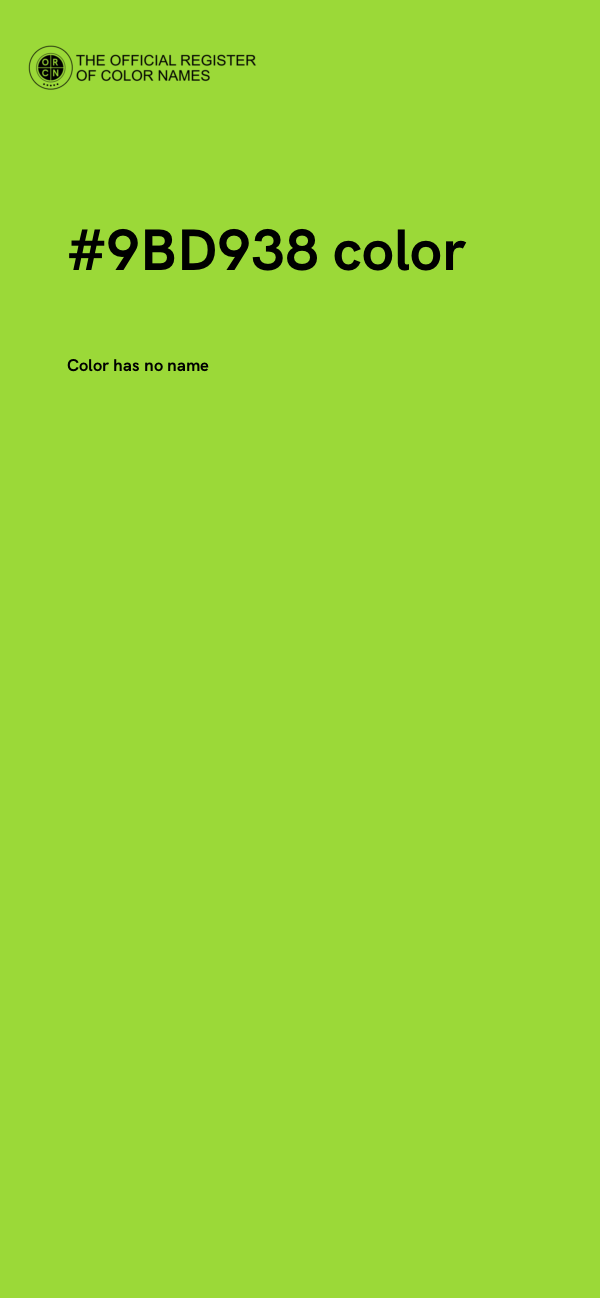 #9BD938 color image