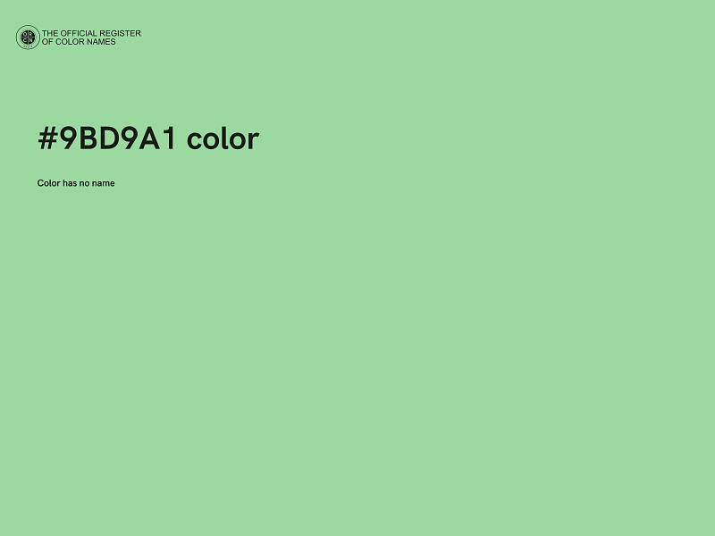 #9BD9A1 color image