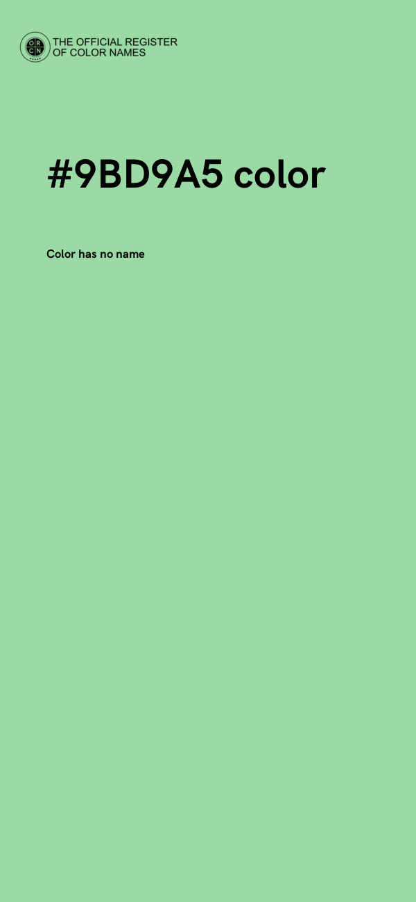#9BD9A5 color image