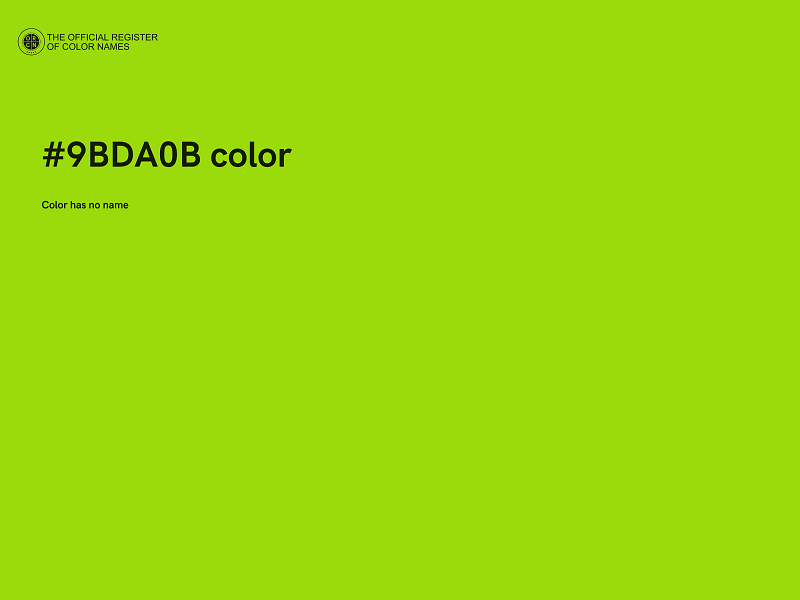 #9BDA0B color image