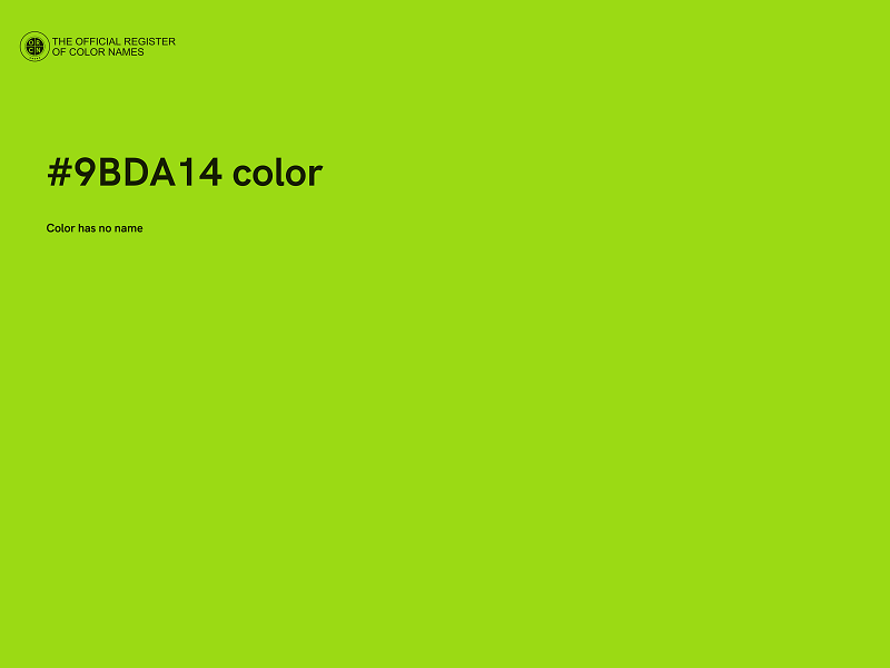 #9BDA14 color image