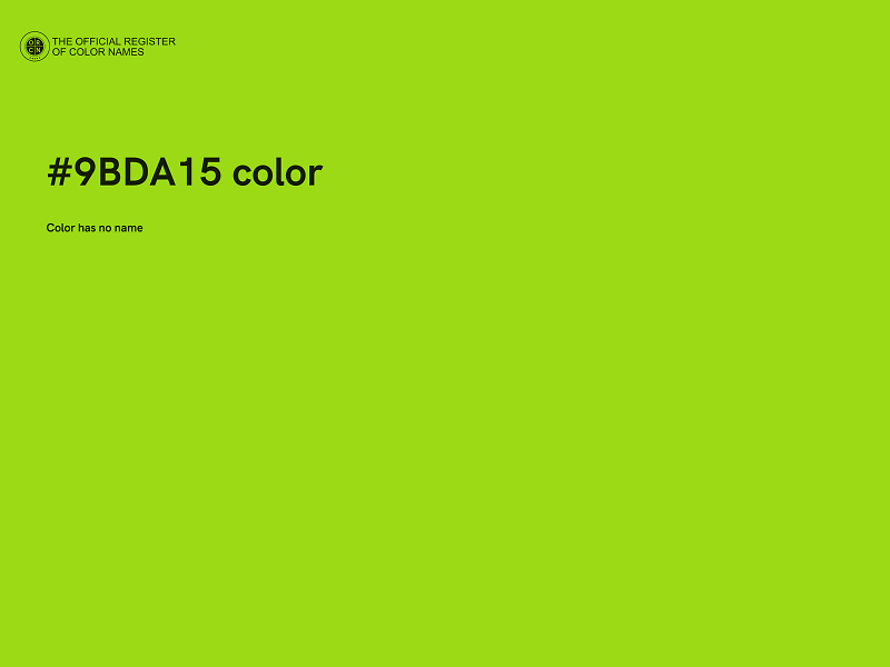 #9BDA15 color image